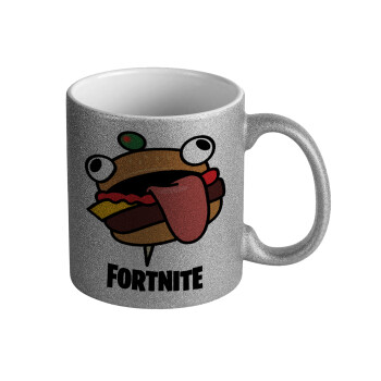 Fortnite Durr Burger, Κούπα Ασημένια Glitter που γυαλίζει, κεραμική, 330ml