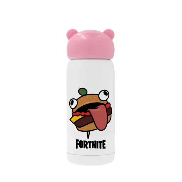 Fortnite Durr Burger — Pink stainless steel thermal flask, 320ml