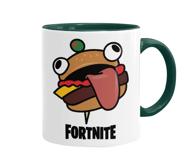 Fortnite Durr Burger — Mug colored green, ceramic, 330ml