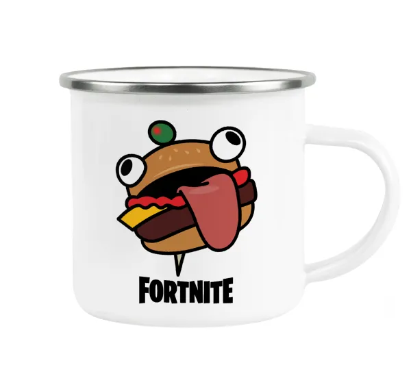 Fortnite Durr Burger — Metallic enamel cup white 360ml