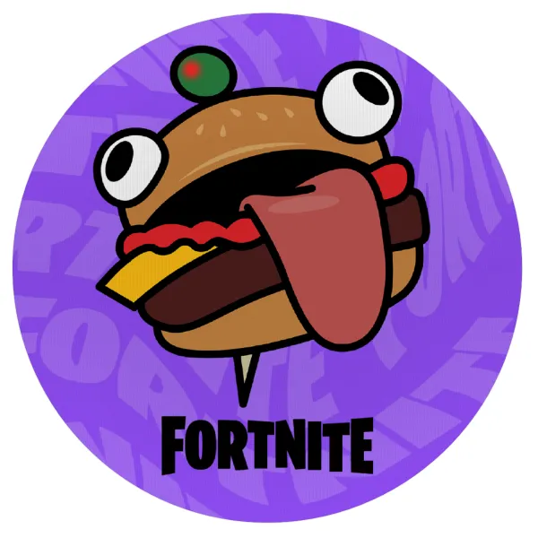 Fortnite Durr Burger — Mousepad Στρογγυλό 20cm