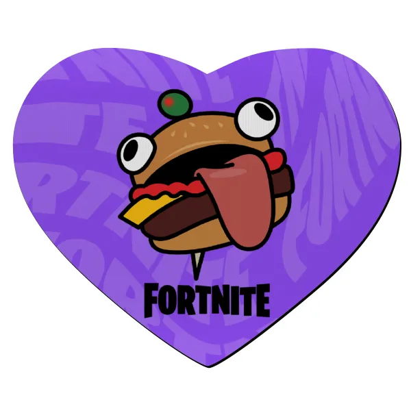 Fortnite Durr Burger — Mousepad καρδιά 23x20cm