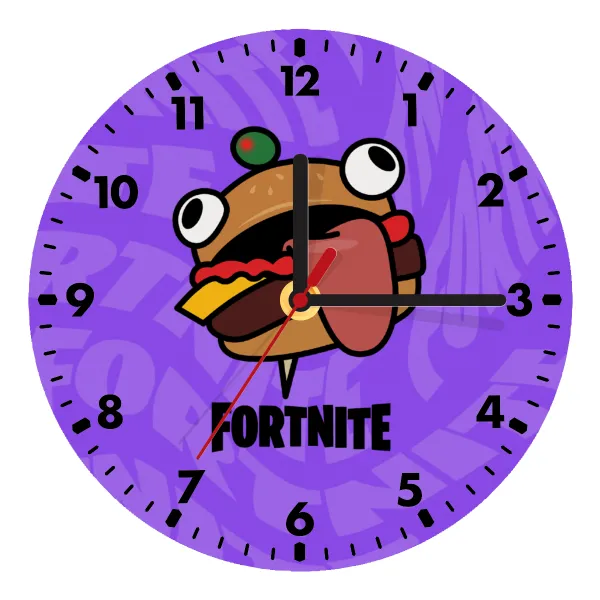 Fortnite Durr Burger — Ρολόι τοίχου ξύλινο (20cm)