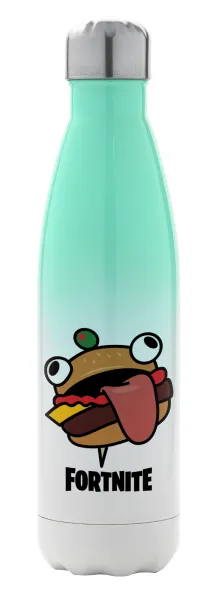 Fortnite Durr Burger — Metal mug thermos Green/White (Stainless steel), double wall, 500ml