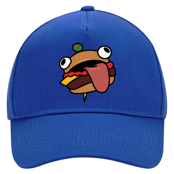 Fortnite Durr Burger — Ultimate Adult Hat BLUE, (100% COTTON DRILL, ADULT, UNISEX, ONE SIZE)