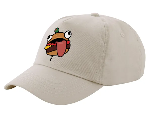 Fortnite Durr Burger — SAND Adult Cap Cotton (UNISEX, ONE SIZE)