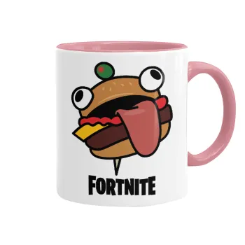 Fortnite Durr Burger, Mug colored pink, ceramic, 330ml