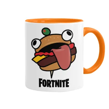 Fortnite Durr Burger, Mug colored orange, ceramic, 330ml