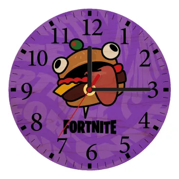 Fortnite Durr Burger, Ρολόι τοίχου ξύλινο plywood (20cm)