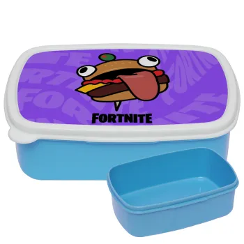Fortnite Durr Burger, ΜΠΛΕ παιδικό δοχείο φαγητού (lunchbox) πλαστικό (BPA-FREE) Lunch Βox M18 x Π13 x Υ6cm