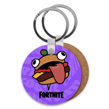 Fortnite Durr Burger, Μπρελόκ Ξύλινο στρογγυλό MDF Φ5cm