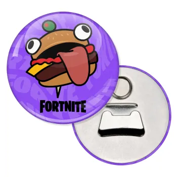 Fortnite Durr Burger, Μαγνητάκι και ανοιχτήρι μπύρας στρογγυλό διάστασης 5,9cm