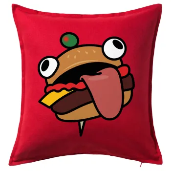 Fortnite Durr Burger, Sofa cushion RED 50x50cm includes filling