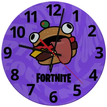 Fortnite Durr Burger, Ρολόι τοίχου γυάλινο (30cm)