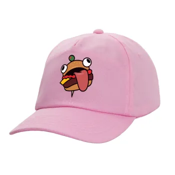 Fortnite Durr Burger, Adult Baseball Cap, 100% Cotton, PINK (COTTON, ADULT, UNISEX, ONE SIZE)
