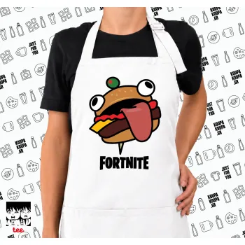 Fortnite Durr Burger, Ποδιά μακριά Σεφ ολόσωμη με τσέπες white (ΕΝΗΛΙΚΩΝ)