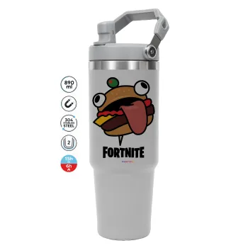 Fortnite Durr Burger, ΓΚΡΙ χρώματος Θερμός Ανοξείδωτο 890ml (30oz) με χερούλι