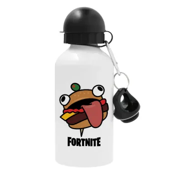Fortnite Durr Burger, Metal water bottle, White, aluminum 500ml