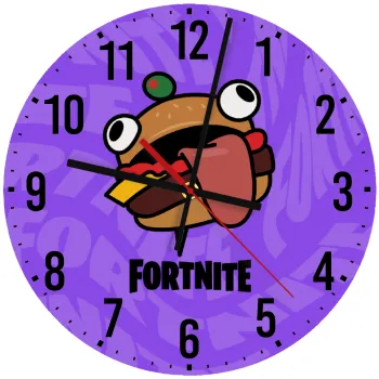 Fortnite Durr Burger, Ρολόι τοίχου ξύλινο (30cm)