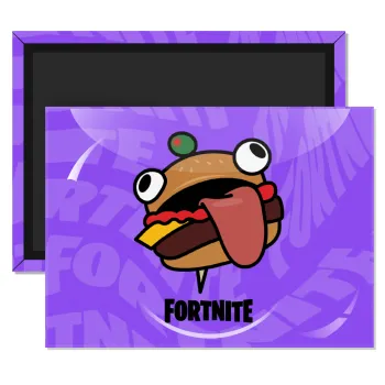 Fortnite Durr Burger, Ορθογώνιο μαγνητάκι ψυγείου διάστασης 9x6cm