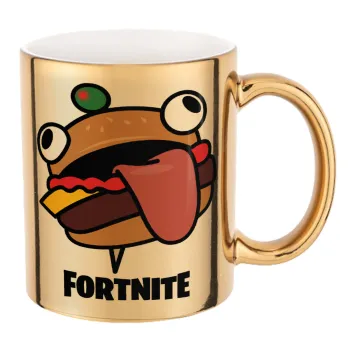 Fortnite Durr Burger, Κούπα κεραμική, χρυσή καθρέπτης, 330ml