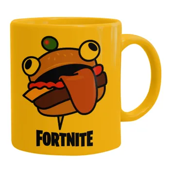 Fortnite Durr Burger, Κούπα, κεραμική κίτρινη, 330ml