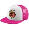 Καπέλο Ενηλίκων Soft Trucker με Δίχτυ Pink/White (POLYESTER, ΕΝΗΛΙΚΩΝ, UNISEX, ONE SIZE)