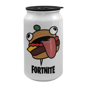 Fortnite Durr Burger, Κούπα ταξιδιού μεταλλική με καπάκι (tin-can) 500ml