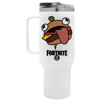 Fortnite Durr Burger, Mega Tumbler με καπάκι, διπλού τοιχώματος (θερμό) 1,2L
