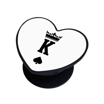 King, Phone Holders Stand  καρδιά Μαύρο Βάση Στήριξης Κινητού στο Χέρι