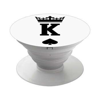 King, Phone Holders Stand  White Hand-held Mobile Phone Holder