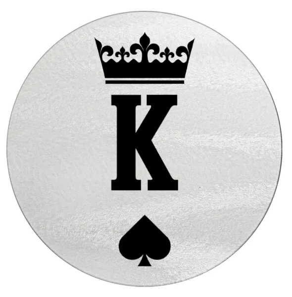 King — Επιφάνεια κοπής γυάλινη στρογγυλή (30cm)
