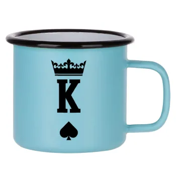 King, Κούπα Μεταλλική εμαγιέ ΜΑΤ σιέλ 360ml