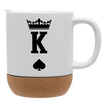 King, Ceramic coffee mug Cork (MAT), 330ml