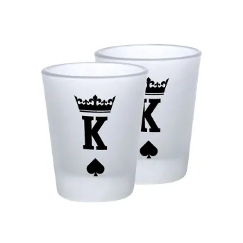 King, Σφηνοπότηρα γυάλινα 45ml του πάγου (2 τεμάχια)