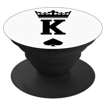 King, Phone Holders Stand  Μαύρο Βάση Στήριξης Κινητού στο Χέρι