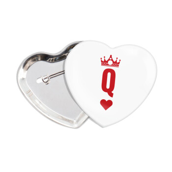 Queen, Κονκάρδα παραμάνα καρδιά (57x52mm)