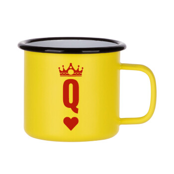 Queen, Κούπα Μεταλλική εμαγιέ ΜΑΤ Κίτρινη 360ml