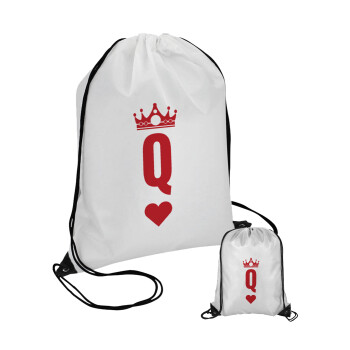 Queen, Τσάντα πουγκί με μαύρα κορδόνια (1 τεμάχιο)