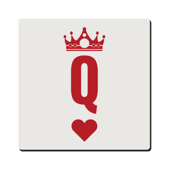 Queen, Τετράγωνο μαγνητάκι ξύλινο 6x6cm