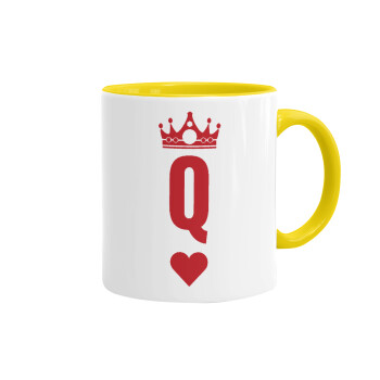Queen, Mug colored yellow, ceramic, 330ml