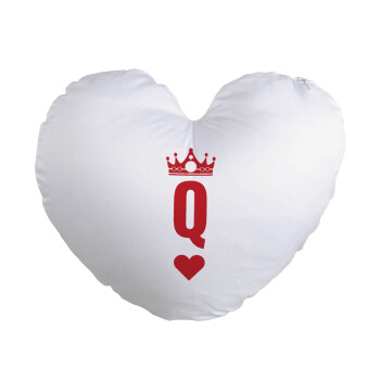 Queen, Μαξιλάρι καναπέ καρδιά 40x40cm περιέχεται το  γέμισμα