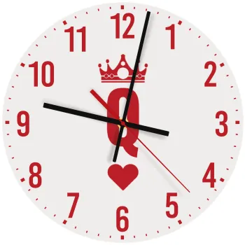 Queen, Ρολόι τοίχου ξύλινο (30cm)