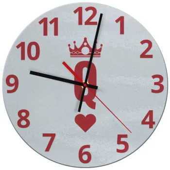 Queen, Ρολόι τοίχου γυάλινο (30cm)