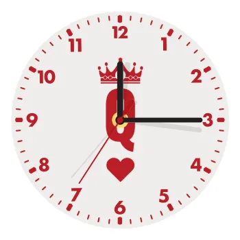Queen, Wooden wall clock (20cm)