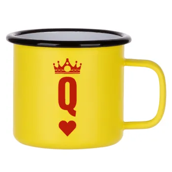 Queen, Κούπα Μεταλλική εμαγιέ ΜΑΤ Κίτρινη 360ml