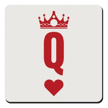 Queen, Τετράγωνο μαγνητάκι ξύλινο 9x9cm