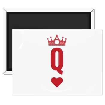 Queen, Ορθογώνιο μαγνητάκι ψυγείου διάστασης 9x6cm