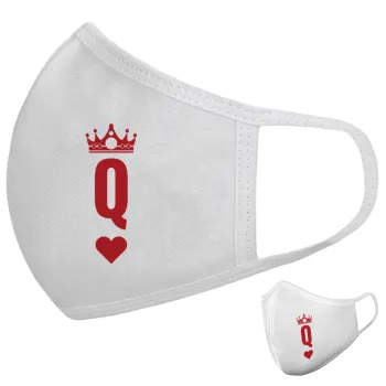 Queen, Μάσκα υφασμάτινη υψηλής άνεσης παιδική (Δώρο πλαστική θήκη)