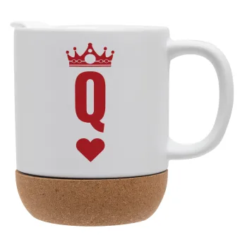 Queen, Ceramic coffee mug Cork (MAT), 330ml